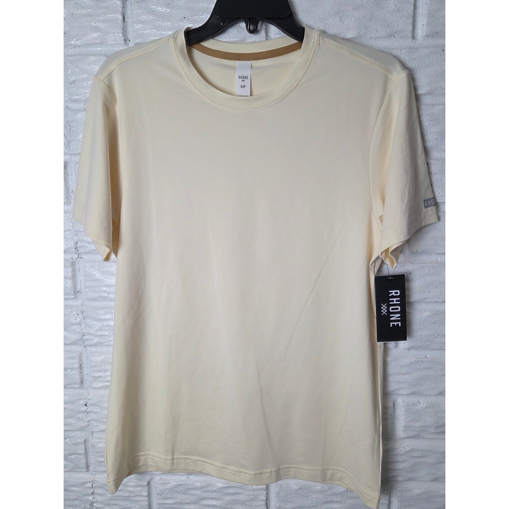 Rhone Backspin Tee Men's size Small NWT Lemon Mist Stretch Performance Active